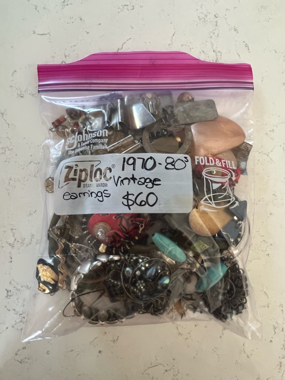 Mixed Vintage Earrings Lot - Multicolor